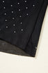 After Dark Glam Studded Mesh Mock Neck Long Sleeve Top